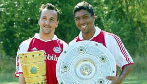 Hier darf er "nur" den DFB-Pokal halten. Mit dem anderen Ding kuschelte Jens Jeremies insgesamt sechs Mal - und damit ist nicht Giovane Elber gemeint.