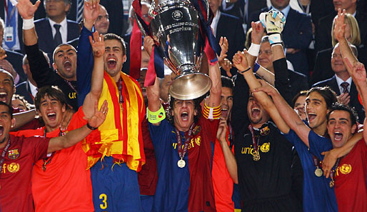 Am Höhepunkt angekommen: Puyol führt den FC Barcelona als Kapitän zum Champions-League Sieg 2009