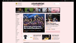 Die Stimmung in Italien ist am Boden. Die Gazzetta schreibt: "Ein mutiges Juve hat sich erprobt, aber Barcelona triumphiert"
