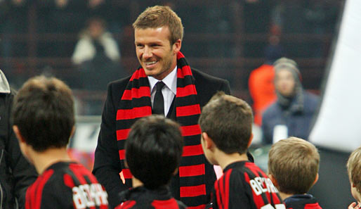 Beckham wird allerdings nur bis März in Mailand bleiben und dann wieder für seinen Stammverein L.A. Galaxy spielen