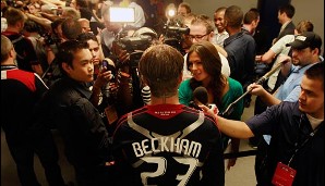 Medienrummel in Hollywood: Becks war eine neue Attraktion