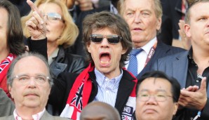 Mick Jagger is not amused: Auch der Stones-Frontman hatte den Ball hinter der Linie gesehen