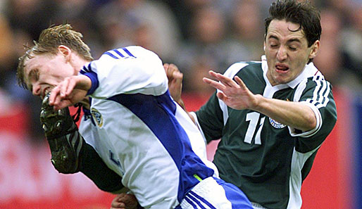 In der Quali zur WM 2002 der große Schock: Deutschland musste erstmals in die Relegation. Ein Sieg gegen Finnland hätte zur direkten Quali gereicht...