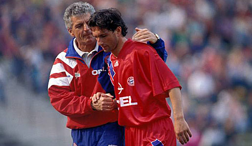 Heute Trainer beim VfB, von 1991 bis 1994 die Nummer 9 beim FCB: Bruno Labbadia - in 82 Spielen mit 28 Toren für den FCB