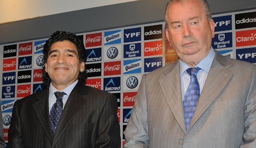 Am 4.11.2008 wurde Maradona als Nationaltrainer Argentiniens vorgestellt
