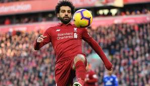Platz 15: Mohamed Salah (FC Liverpool) - Großchancen erarbeitet: 11 - davon vergeben: 7