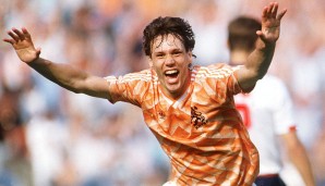 Marco van Basten (5): Und noch ein Oranje-Vollstrecker! Was van Basten seinen prominenten Kollegen in dieser Liste voraus hat: Er gewann 1988 den Titel