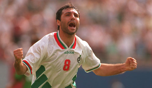 CHRISTO STOITSCHKOW zog 1994 mit Bulgarien überraschend ins WM-Halbfinale ein und wurde mit sechs Treffern Torschützenkönig