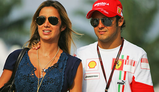 Vizeweltmeister Felipe Massa mit seiner Freundin Rafaela Bassi