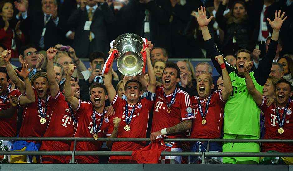 Es ist der Höhepunkt einer perfekten Saison für die Bayern. Jupp Heynckes verabschiedet sich mit dem Triple
