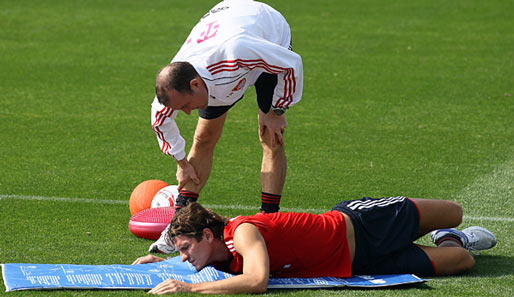 Vorbereitungszeit ist Leidenszeit: Bayerns Trainerteam guckt ganz genau hin, ob Mario Gomez sich auch wirklich quält