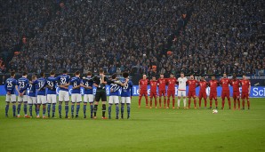 13. Spieltag: Die Bayern gewinnen 3:1 auf Schalke. Der Spieltag steht unter dem Eindruck der Terroranschläge von Paris