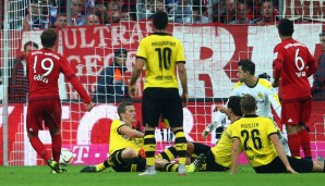 8. Spieltag: Die Bayern hauen Dortmund mit 5:1 weg. Müller und Lewandowski treffen doppelt, auch Götze trägt zum Schützenfest bei