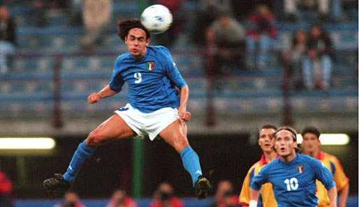 Bei der EM 2000 in Belgien und den Niederlanden erzielte Inzaghi in vier Spielen zwei Tore. Am Ende wurde Italien Vize-Europameister