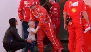 Kimi Räikkönen war natürlich auch am Start, samt Family! So kennt man den Iceman sonst gar nicht