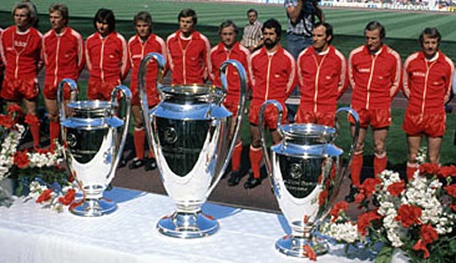 Bayerische Dominanz: Der FCB gewann zwischen 1974 und 1976 dreimal in Folge den Europapokal der Landesmeister