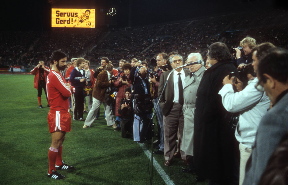 Am 20.09.1983 bestritt Gerd Müller sein Abschiedsspiel im Olympiastadion