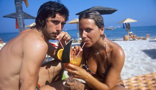Zeit zum Relaxen: Uschi und Gerd im Urlaub auf Sardinien 1974
