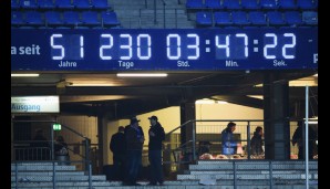 Die berühmte HSV-Bundesliga-Uhr zeigt, wie lange der Klub schon zum Oberhaus gehört