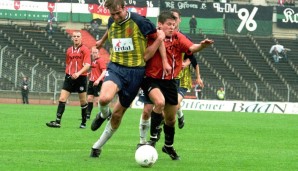 Kloppo (l.) blieb den Mainzern für ganze elf Jahre treu. Er absolvierte insgesamt 325 Spiele für den FSV und traf dabei 52 Mal