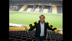 Der Signal Iduna Park heißt Jürgen Klopp herzlich willkommen. Und was für ein Drehbuch: Am 23. Mai 2008 wurde er offiziell vorgestellt, auf den Tag sieben Jahre später feiert Klopp gegen Werder in Dortmund Abschied
