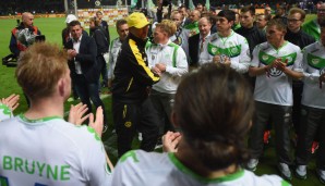 Auch wenn es nicht zum Titel reichte - den schnappte sich der VfL Wolfsburg -, ...