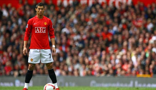 Platz 5: Cristiano Ronaldo (von 2003 - 2009 bei Manchester United, 292 Spiele)