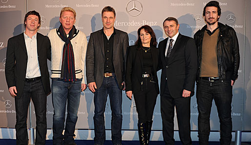 Beim Mercedes-Benz Sportpresse Club sprachen Boris Becker, Klaus Allofs und U-16-Nationaltrainer Steffen Freund über die Chancen der deutschen Mannschaft bei der EM