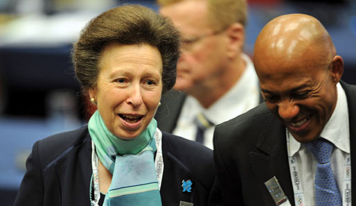 In Durban durfte man sich auch über königlichen Besuch freuen: Prinzessin und IOC-Mitglied Anne von Windsor ließ sich die Ehre nicht nehmen