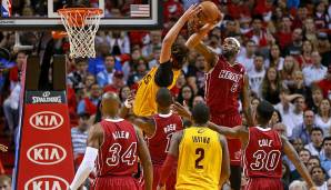 Platz 14: LeBron James - 234 Blocks in 244 Spielen - Teams: Miami Heat, Cleveland Cavaliers, Los Angeles Lakers (Stand: 4. September 2020).