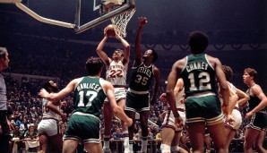 PLATZ 5: Boston Celtics. Saison 1972-73, Bilanz: 68-14 - Meister: New York Knicks gegen Los Angeles Lakers (4-1)