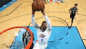 Russell Westbook (Oklahoma City Thunder): 63,8 Punkte
