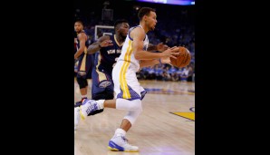 Nr. 1: GSW vs New Orleans Pelicans: 111:95 - Topscorer: Steph Curry (40)