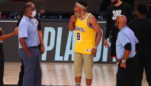 Als dieses Foto gemacht wurde, spielt Russ noch gar nicht für die Lakers, sondern für die Rockets. Respekt an den jungen Kobe mit der Nummer 8 zahlen kann man jedoch immer!
