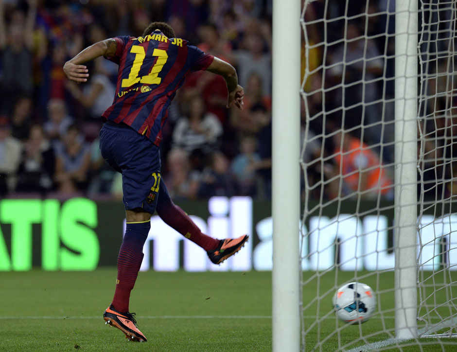Am sechsten Spieltag der Primera Division erzielte Neymar sein erstes Pflichtspieltor für den FC Barcelona.
