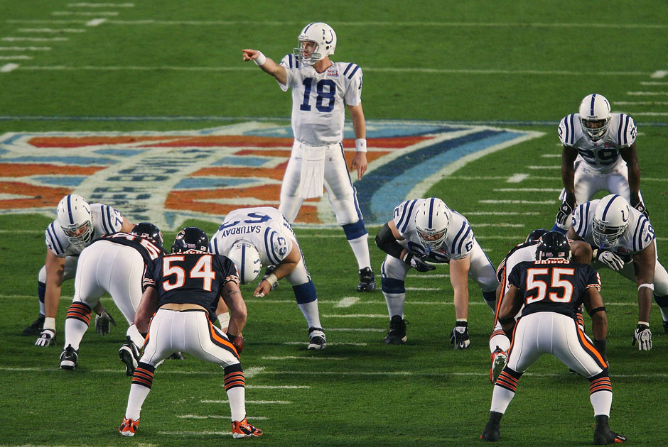 Super Bowl XLI: Endlich war es soweit. Nach neun Jahren in der NFL gewann Peyton Manning mit den Indianapolis Colts seinen ersten Titel. Geschlagen: Die Chicago Bears