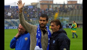 2001 wechselte Guardiola nach Italien. Die erste Station war Brescia Calcio