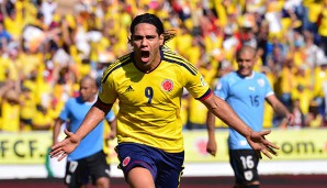 Auch im Dress der kolumbianischen Nationalmannschaft ist El Tigre torhungrig