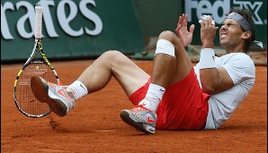 Auch bei den French Open 2013 konnte niemand Rafael Nadal stoppen. Im Finale bezwang der Mallorquiner seinen Landsmann David Ferrer 6:3, 6:2, 6:3. In typischer Pose bejubelte er nach dem Matchball den achten Titel