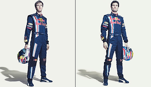 Das sind die Fahrer: Sebastian Vettel (l.) und der nach seinem Beinbruch wieder genesene Mark Webber