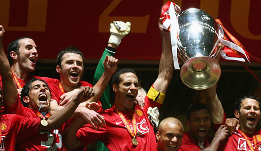Der bislang größte Tag im Sportlerleben des Rio F.: Im Mai 2008 gewinnt er mit Manchester United die Champions League