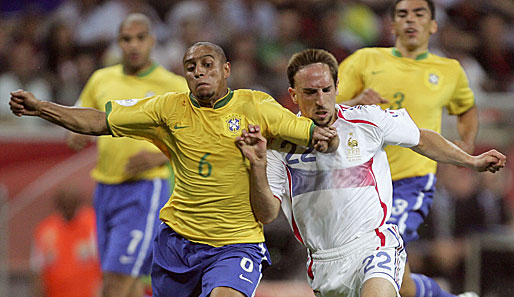 Bei der WM 2006 in Deutschland scheiterte Titelverteidiger Brasilien schon im Viertelfinale an Franck Ribery und dem späteren Finalisten Frankreich