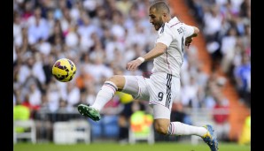 Rang 9: Karim Benzema von Real Madrid (15 Tore)