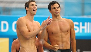 Platz 2: Ricky Berens (r.), Schwimmen. Michael Phelps (l.) hat es nicht in die Rangliste geschafft
