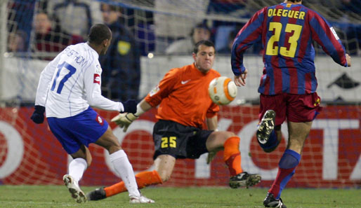 Ewerthon (l.) wechselte 2008 von Espanyol Barcelona zu Real Saragossa. In der Saison 08/09 erzielte er in der Segunda Division 28 Tore in 36 Spielen