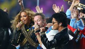 Zusammen mit Beyonce, Bruno Mars und Mark Ronson sorgten sie für eine würdige Party zum Super-Bowl-Jubiläum.