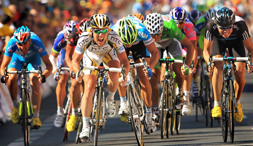 Ein Bild wie 2009, als Cavendish sechs Etappensiege holte und der Konkurrenz keine Chance ließ