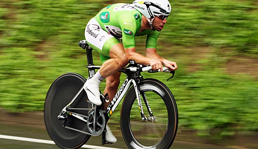 Für Mark Cavendish war das Zeitfahren nur eine Zwischenstation. Er kämpft in Paris um den prestigeträchtigen Etappensieg und das Grüne Trikot