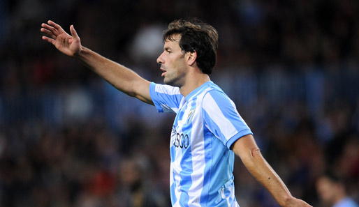 Im letzten Jahr der Karriere erzielte "Van the Man" vier Treffer in 28 Spielen für den FC Malaga