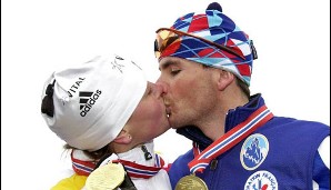 Goldene Liebe zwischen zwei Weltmeistern: Die Norwegerin Liv-Grete und Ehemann Raphael Poiree lernten sich im Biathlon-Weltcup kennen. Sie sind seit Mai 2000 verheiratet